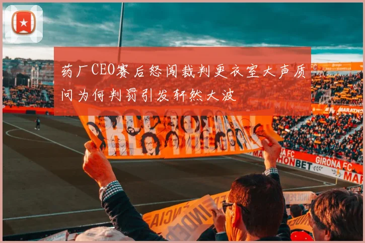 药厂CEO赛后怒闯裁判更衣室大声质问为何判罚引发轩然大波