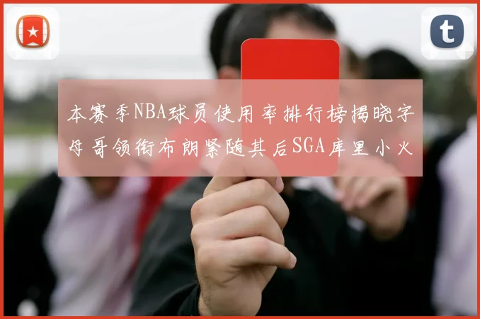 本赛季NBA球员使用率排行榜揭晓字母哥领衔布朗紧随其后SGA库里小火车紧追不舍